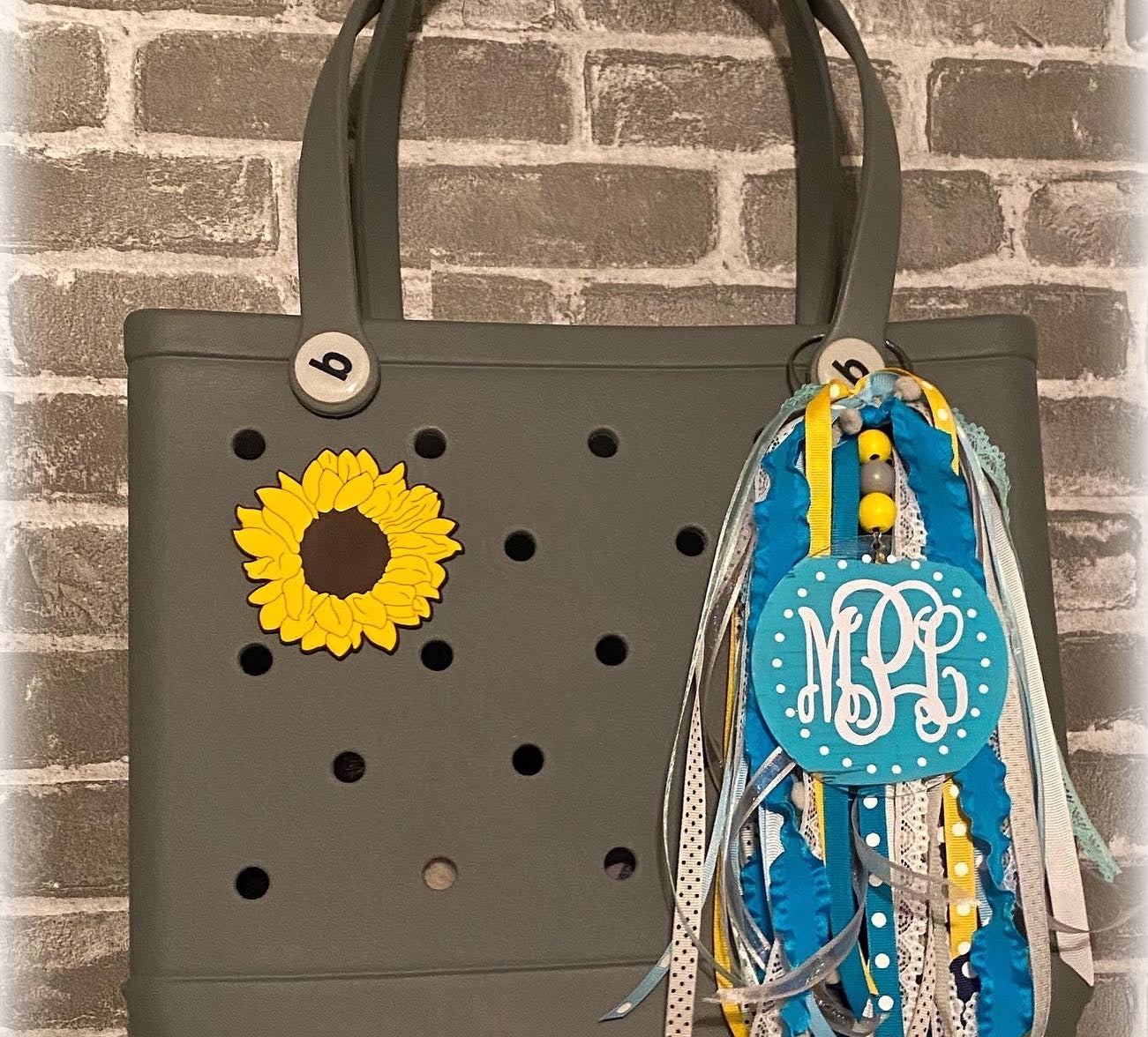 Custom Bogg bag ribbon tassel