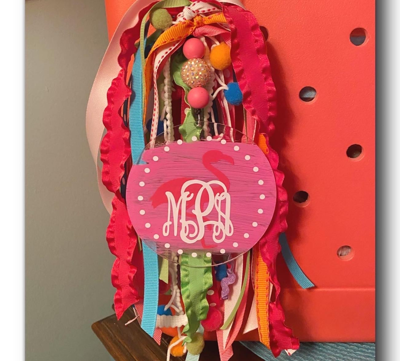 Custom Bogg bag ribbon tassel