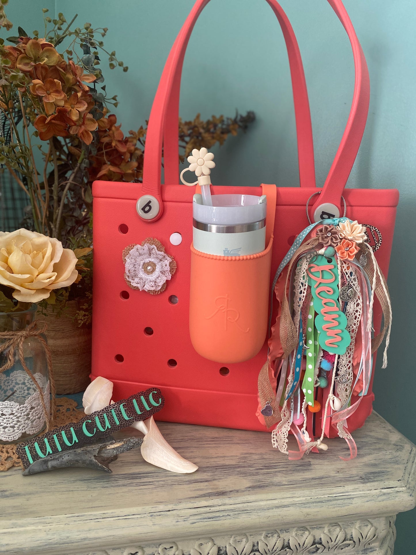 Over the top customer charm tassel
