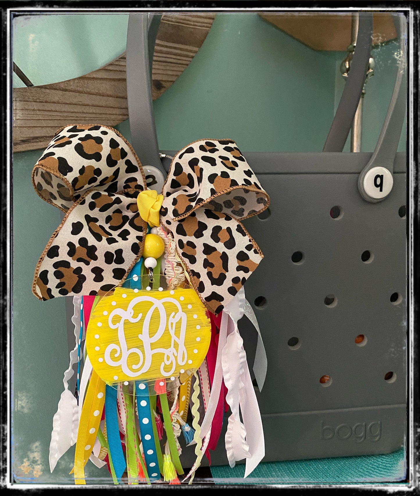 Double stacked Bogg bag tassel