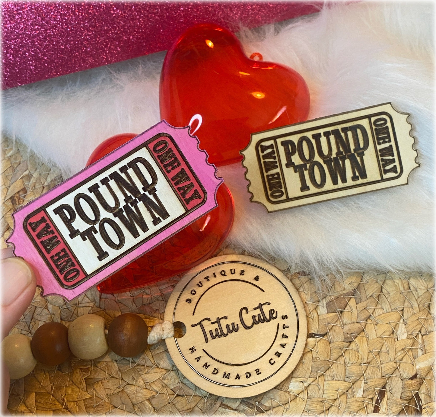 Pound town tickets set of 2