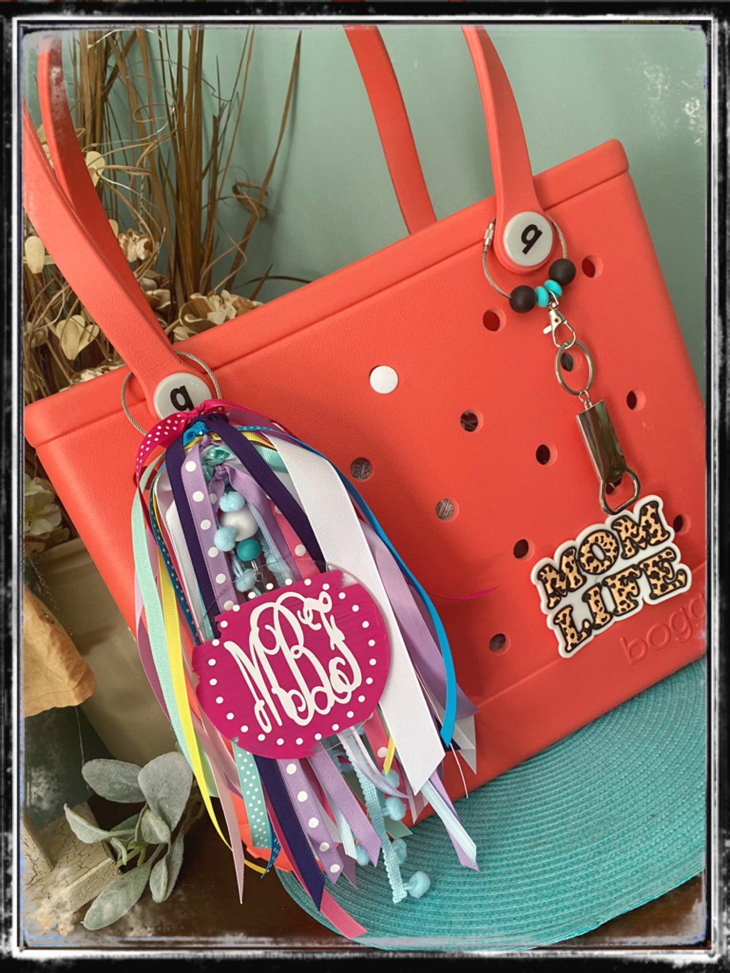 Custom Bogg bag ribbon tassel
