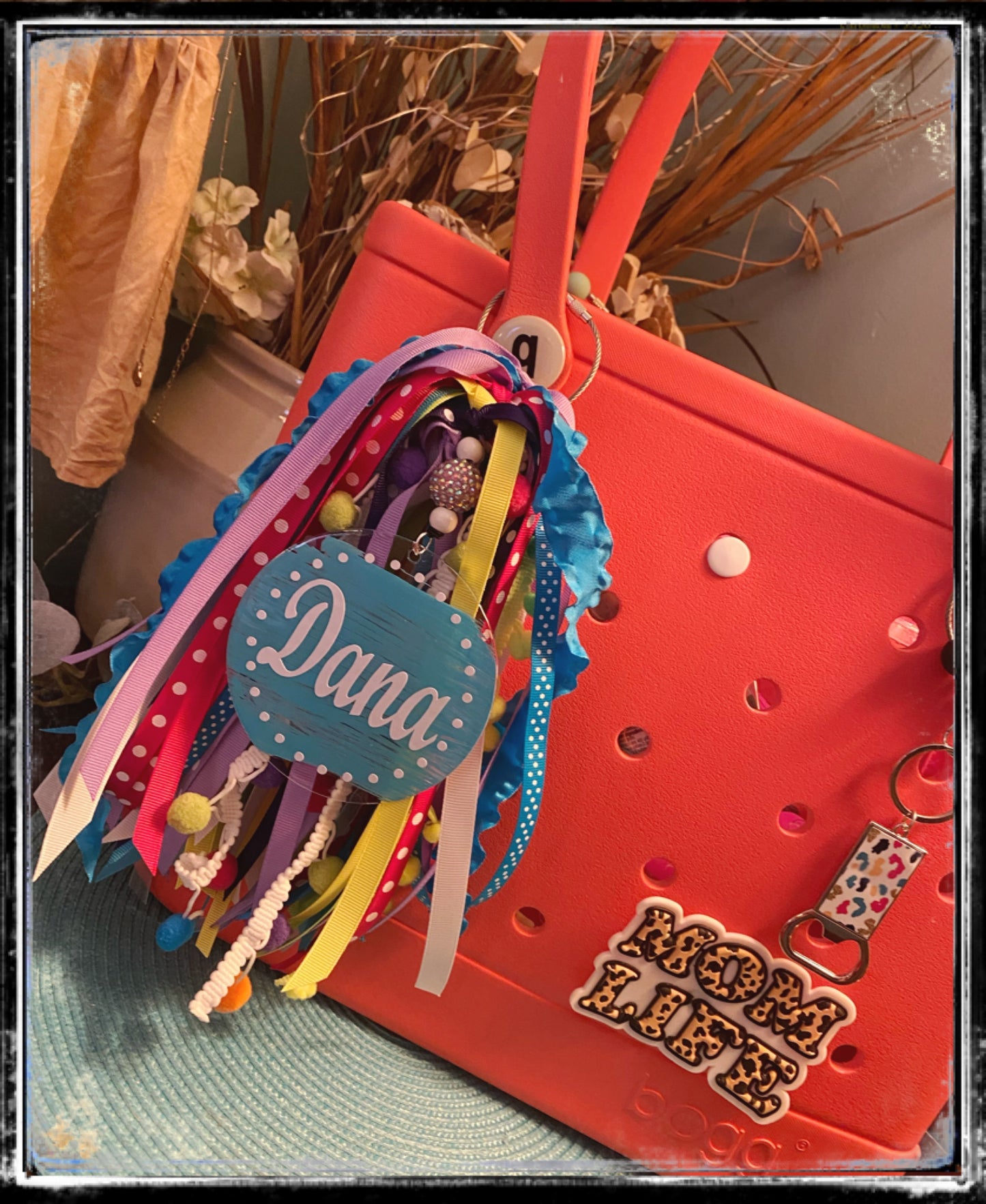 Custom Bogg bag ribbon tassel