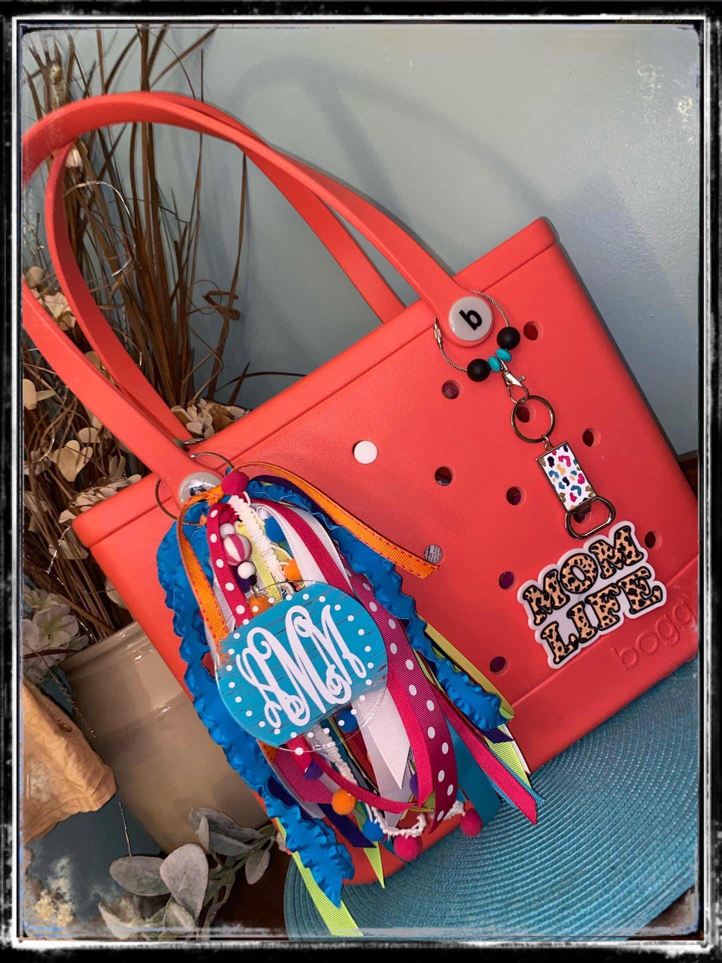 Custom Bogg bag ribbon tassel