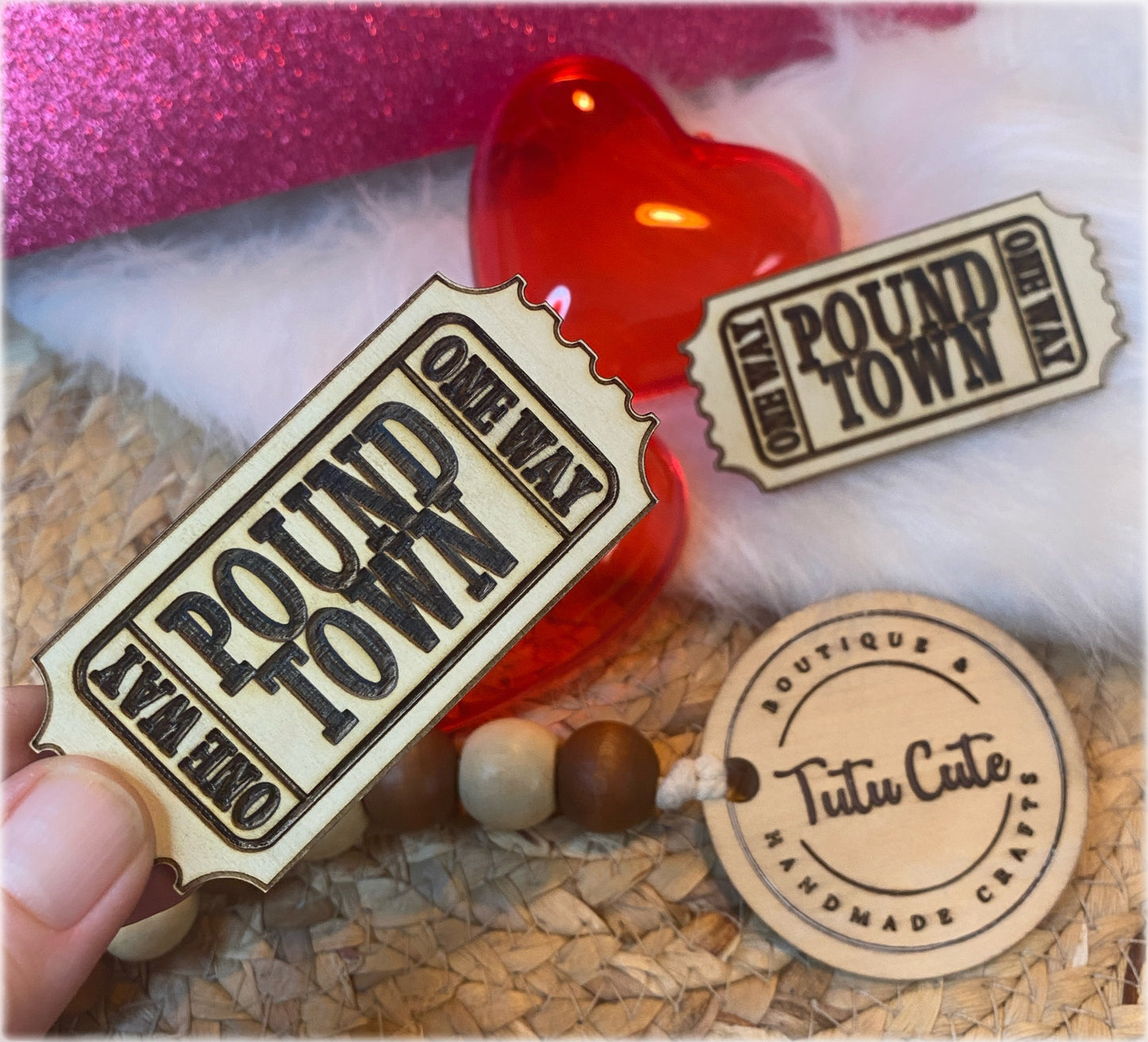 Pound town tickets set of 2