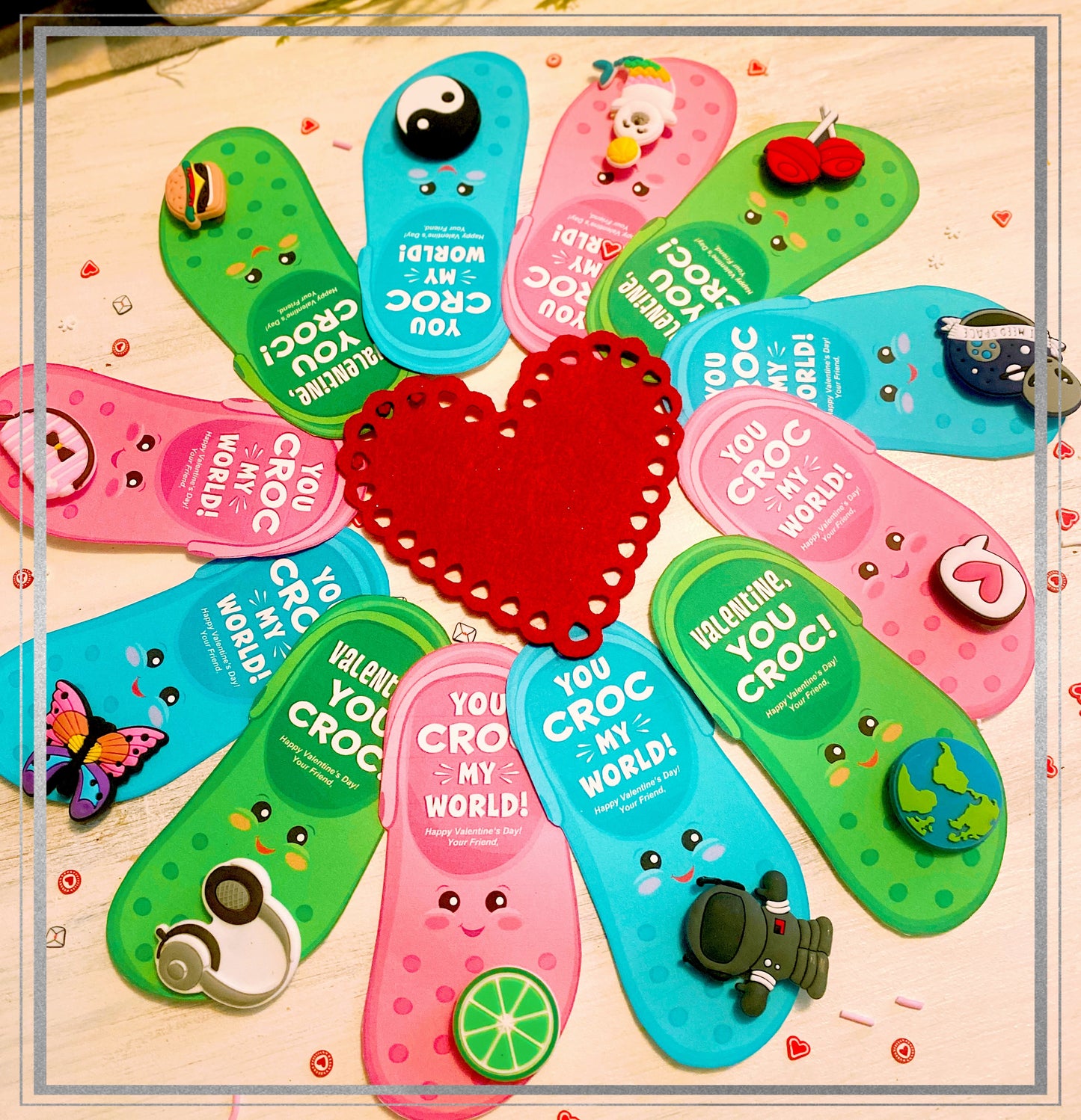 You Croc my world Valentines