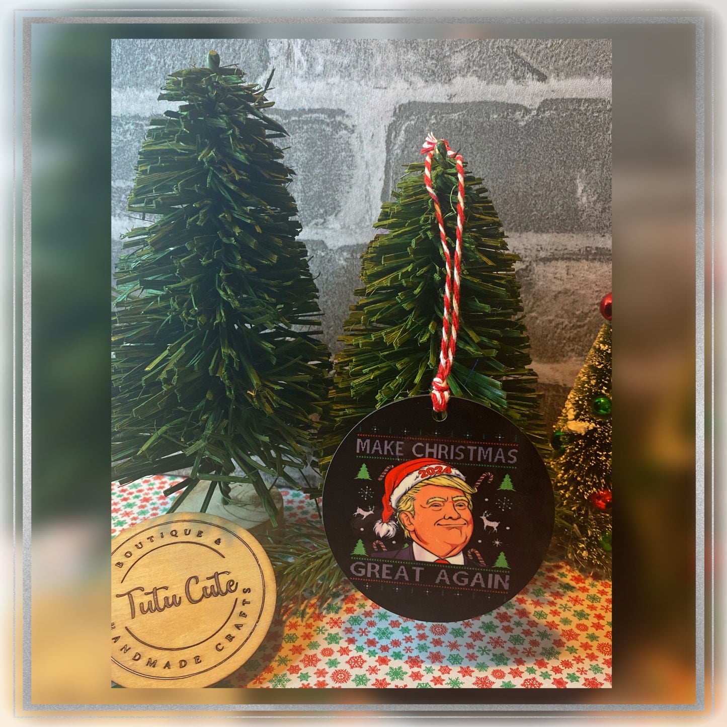 Trump inspired ornament