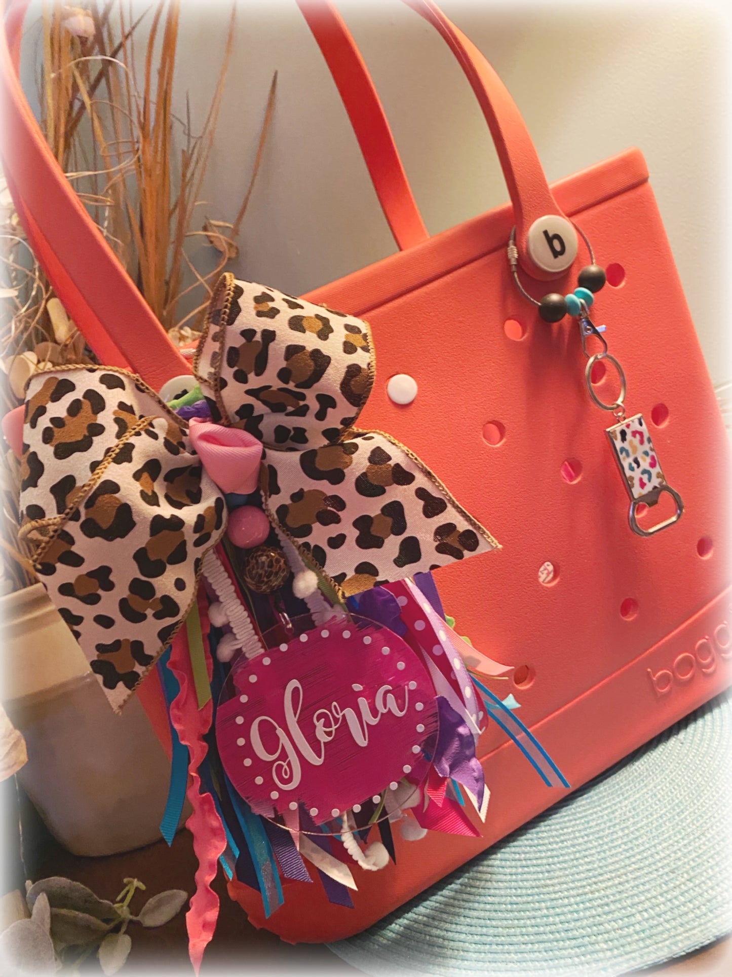 Double stacked Bogg bag tassel
