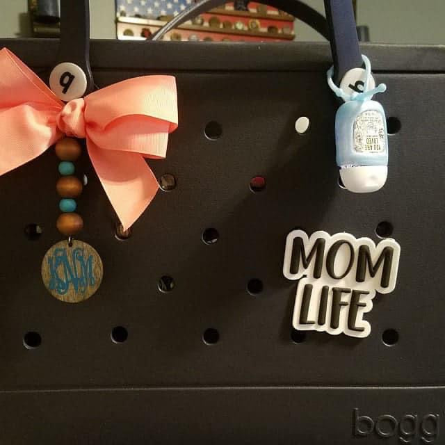 Custom monogrammed bow tag