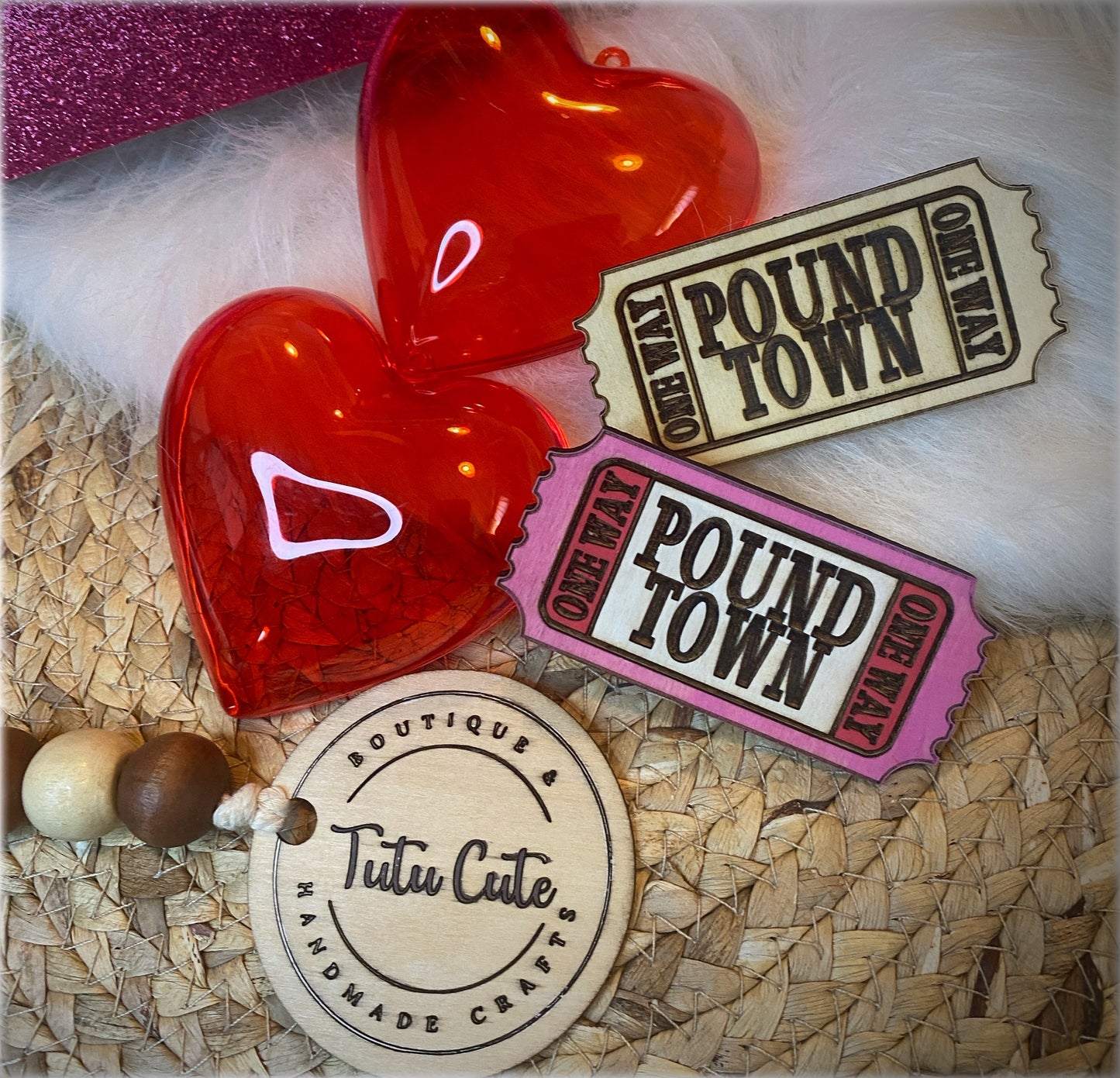 Pound town tickets set of 2