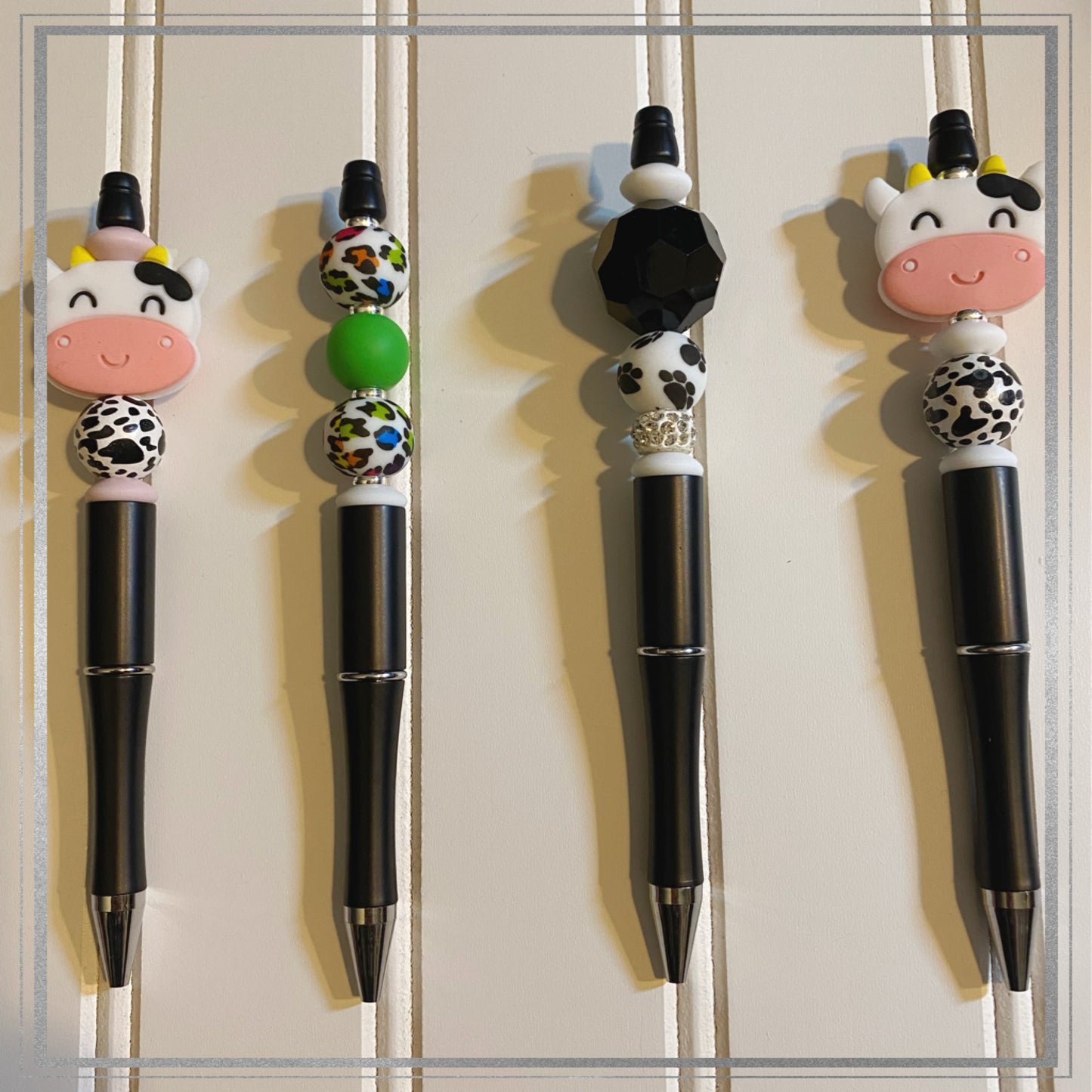 Custom beaded pen or keychain (free shipping)