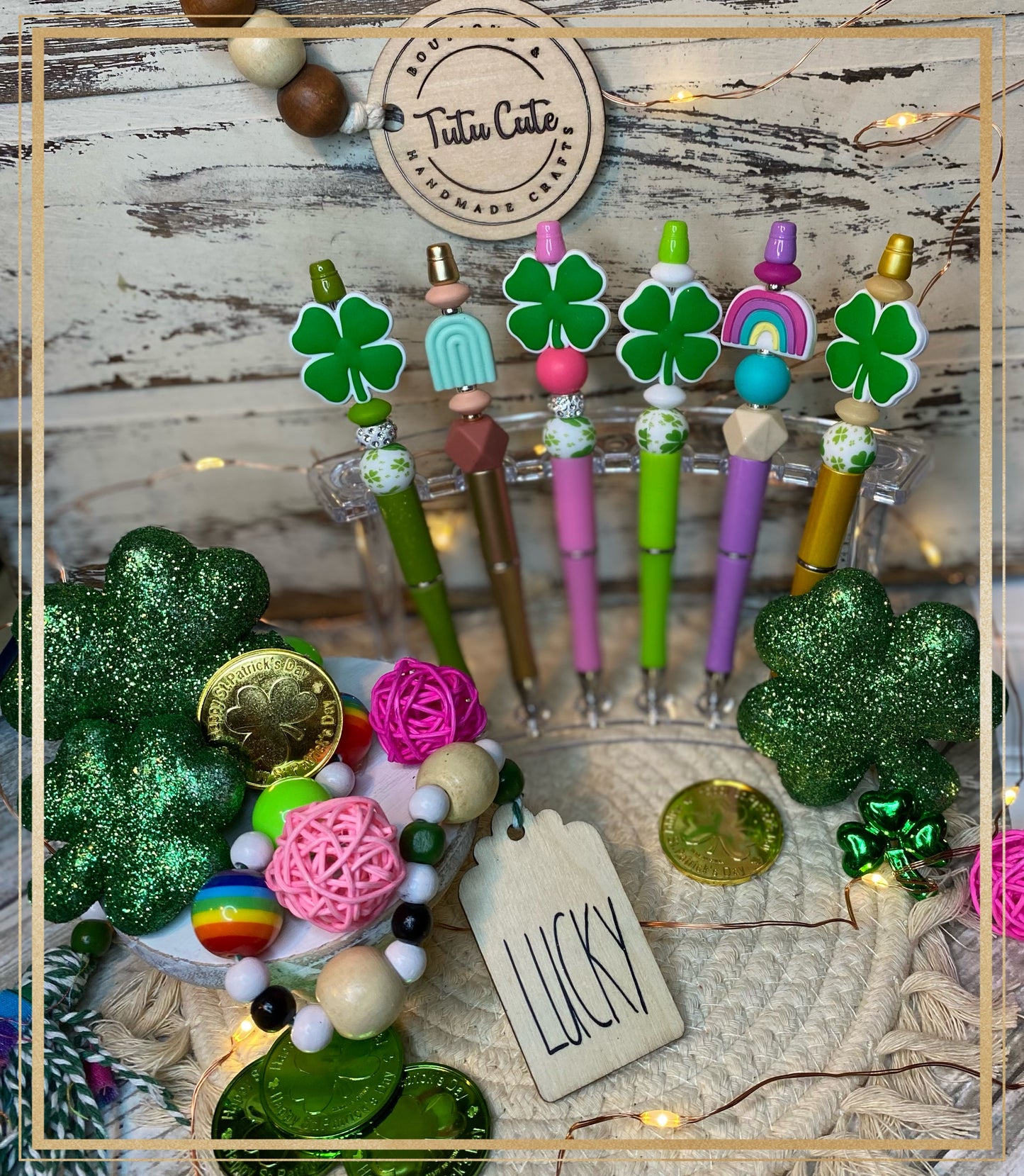 Custom beaded pen or keychain (free shipping)