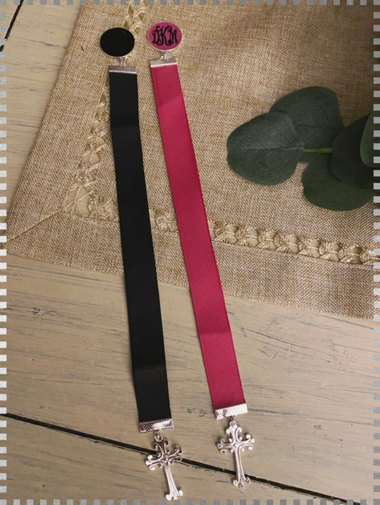 Monogrammed Bible bookmark