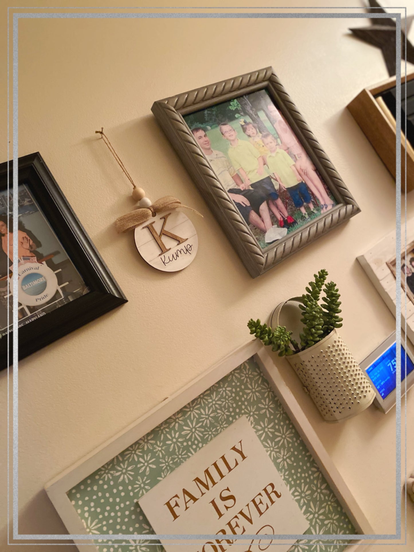 Custom handwritten ornament and/ or accent decor