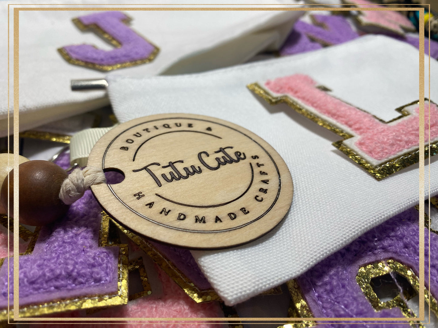 Chenille letter bags