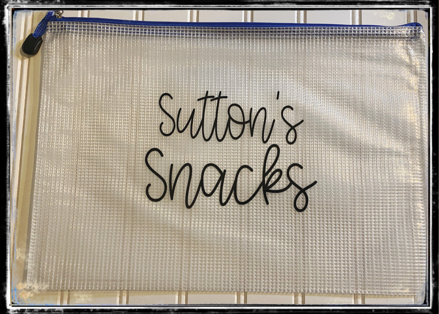 Clear zipper bags