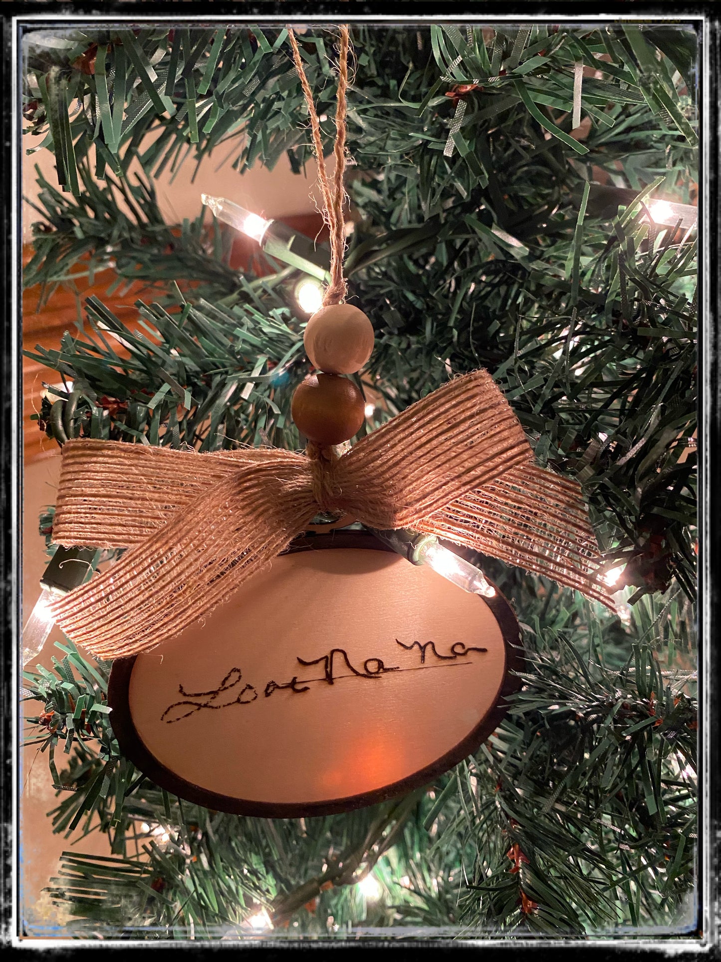 Custom handwritten ornament and/ or accent decor