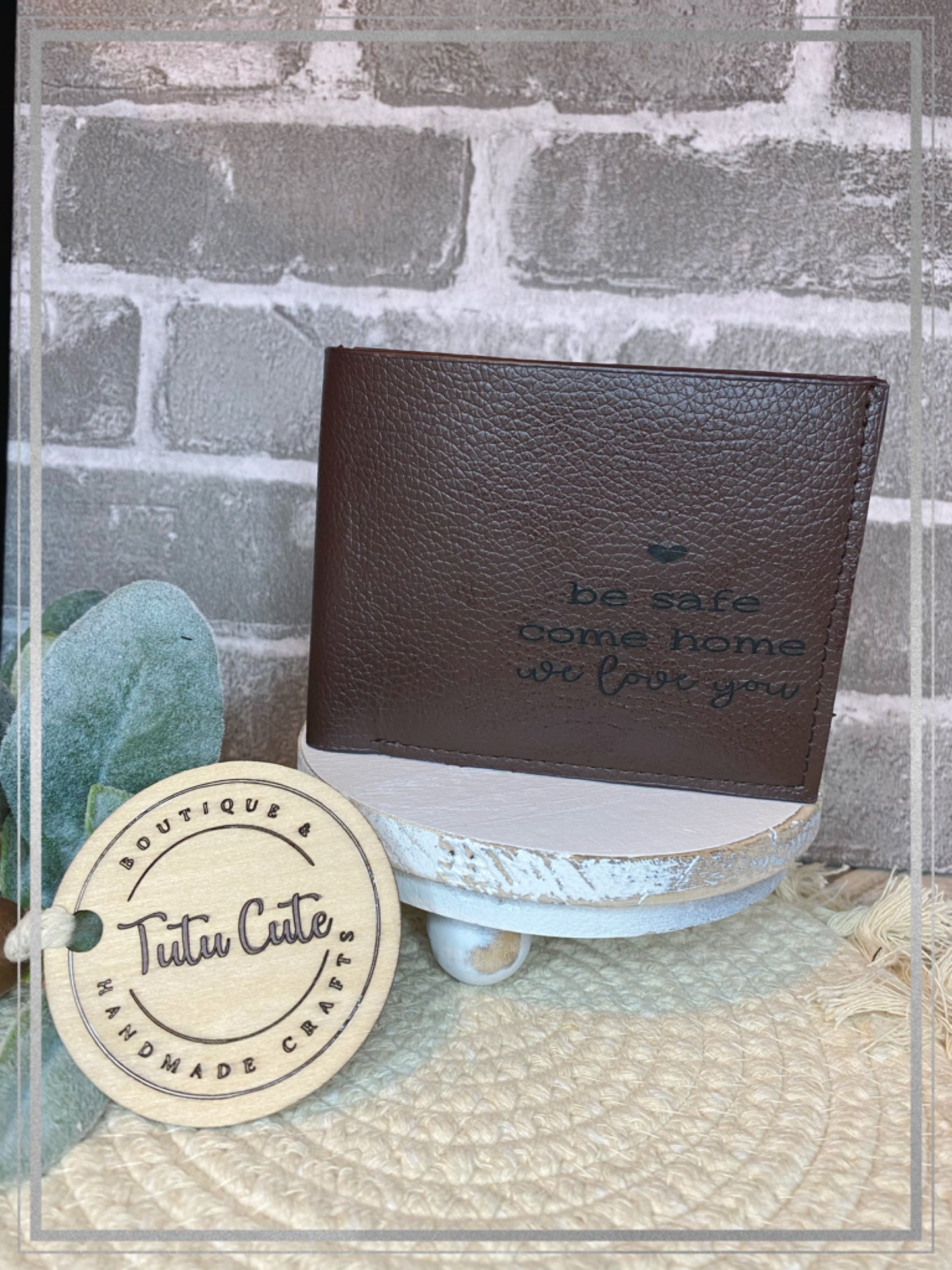 Be safe laser engraving wallet