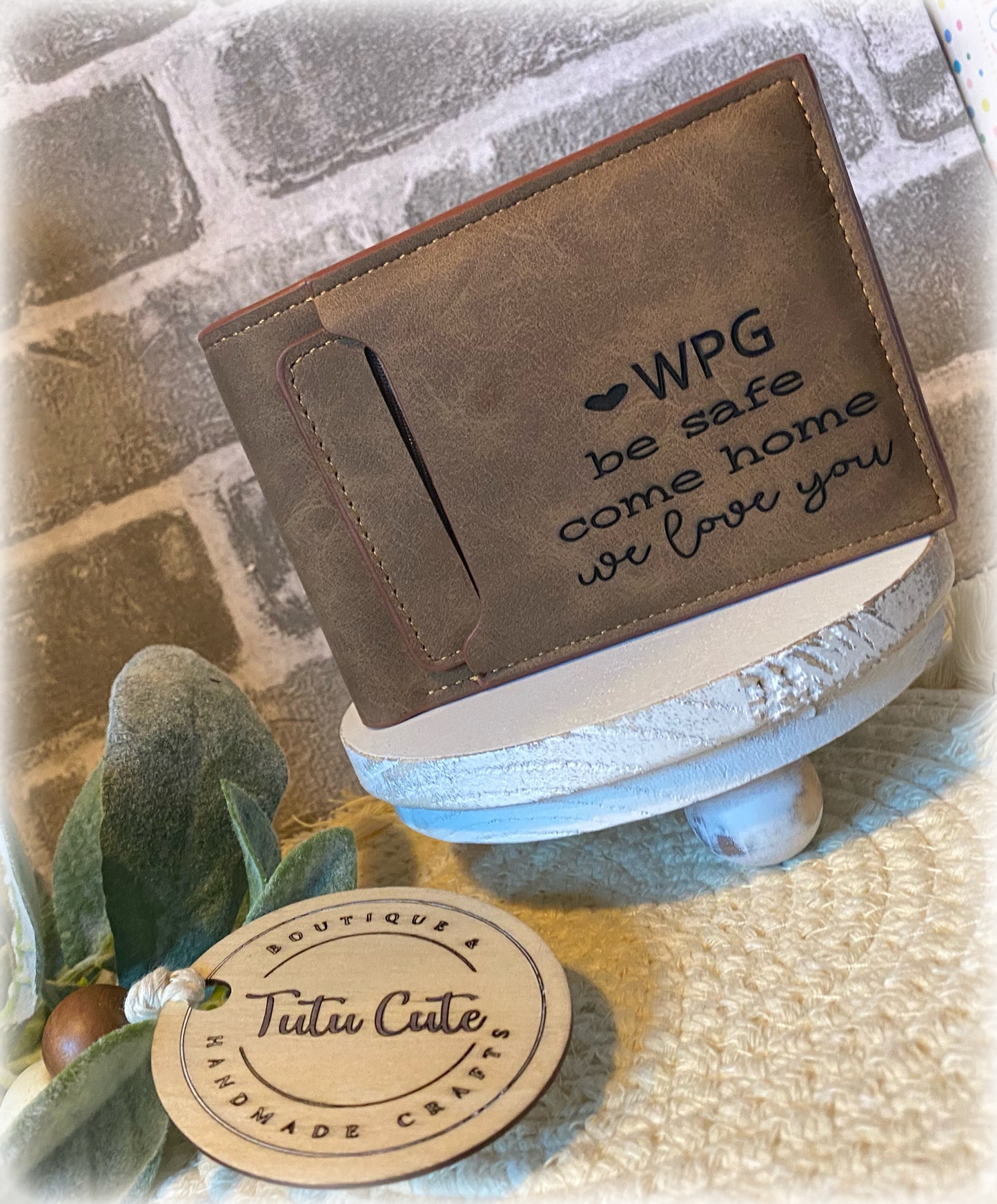 Be safe laser engraving wallet