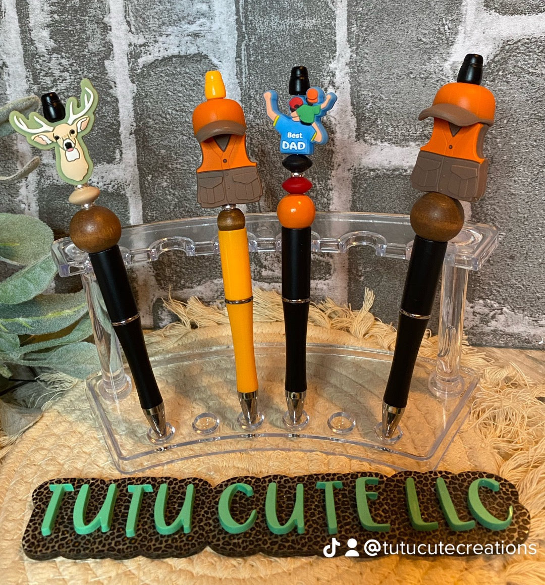 Custom beaded pen or keychain (free shipping)