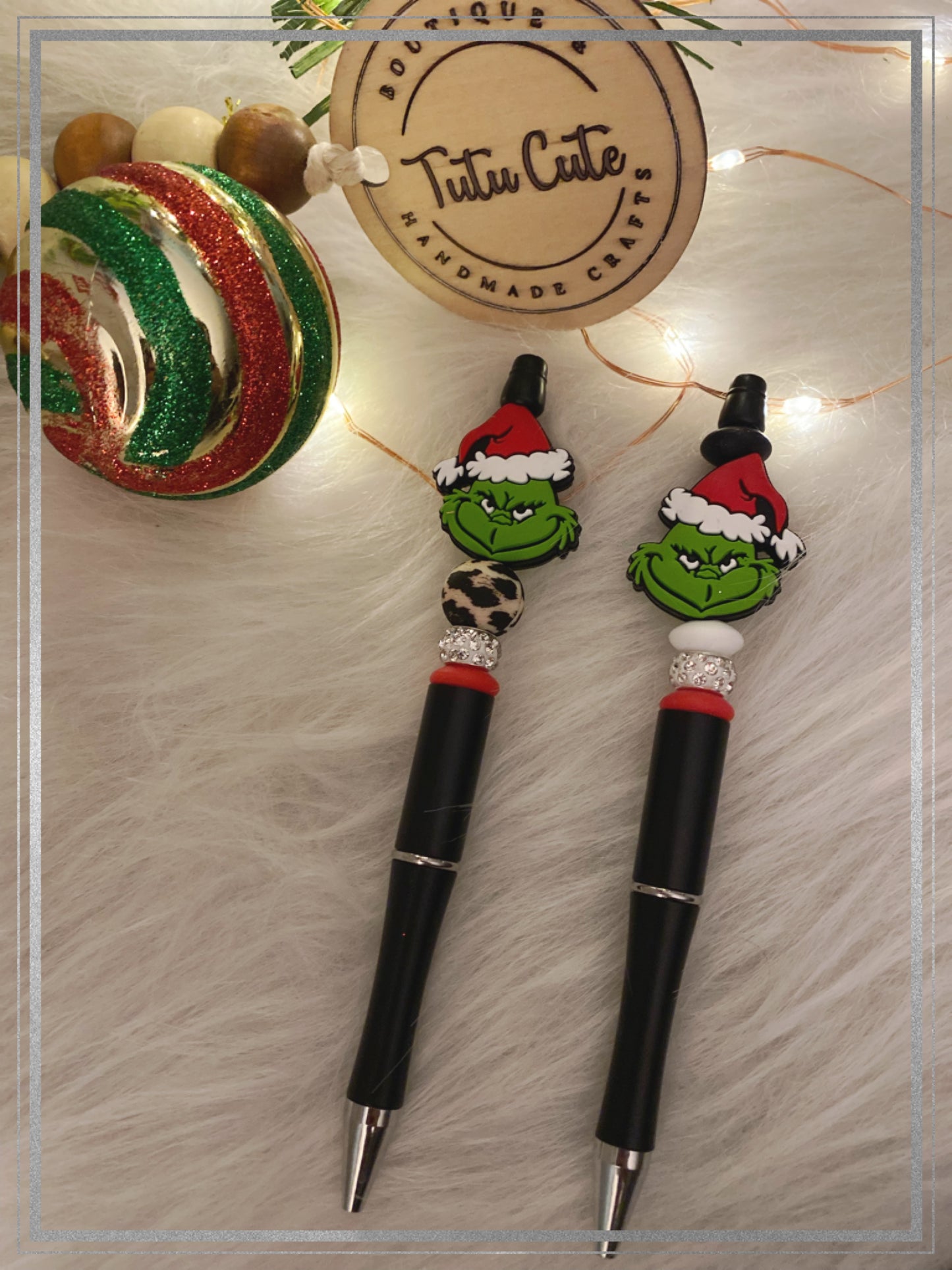Custom beaded pen or keychain (free shipping)
