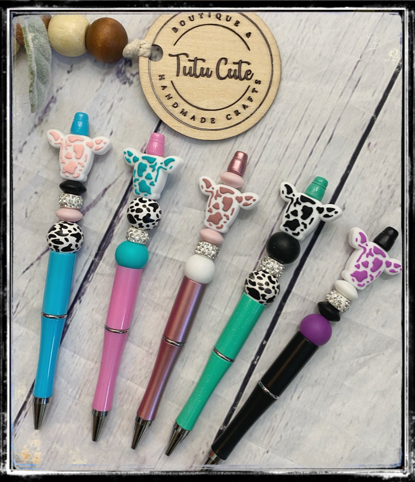 Custom beaded pen or keychain (free shipping)
