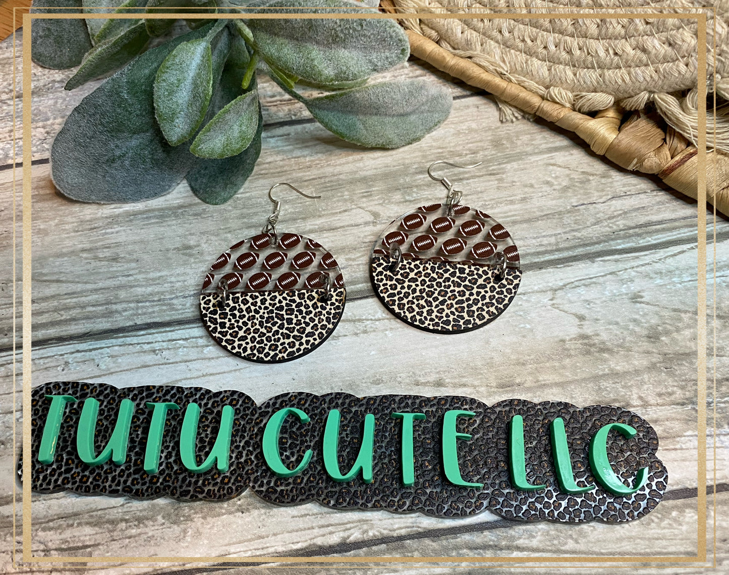 Sphere dangle sports earrings