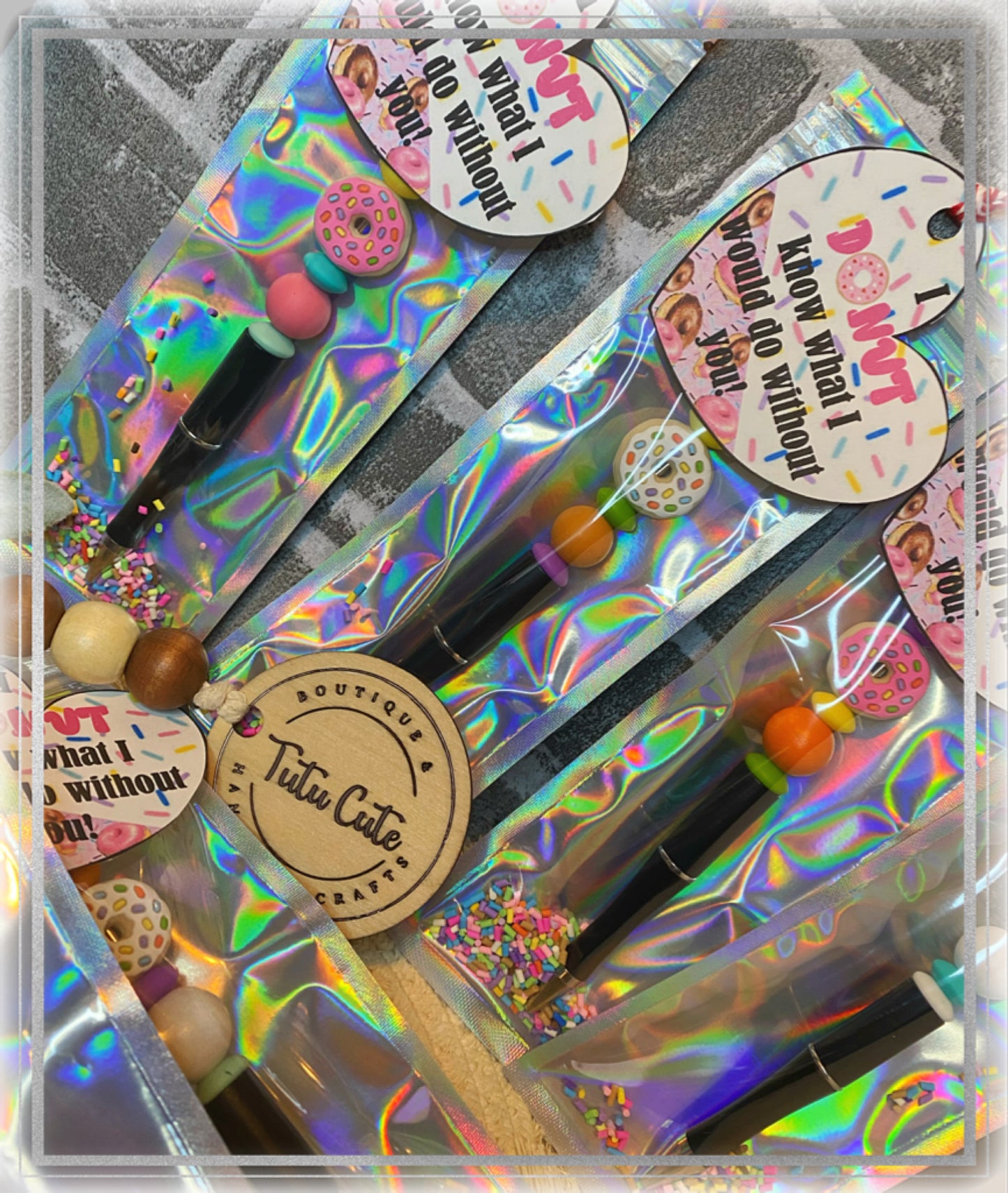 I donut know what I would do without you pen with gift tag