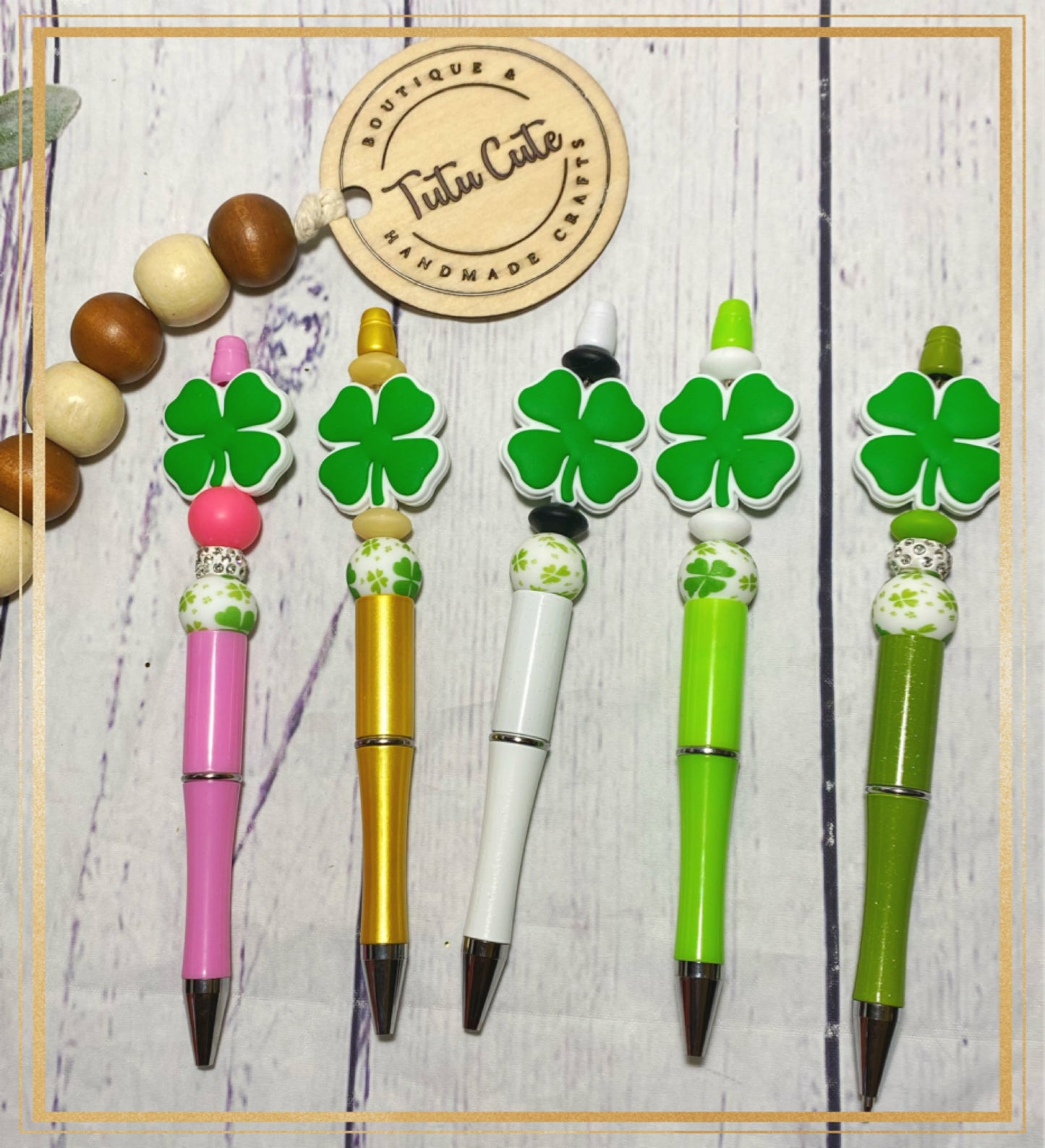 Custom beaded pen or keychain (free shipping)