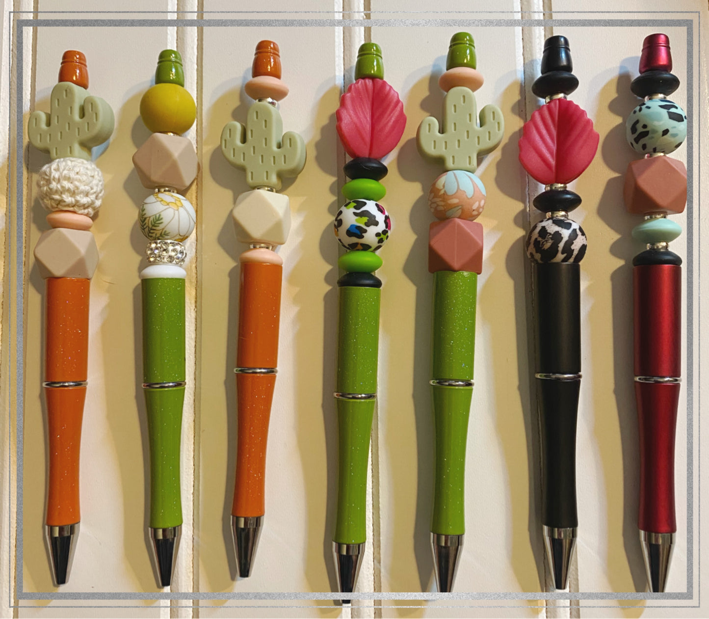 Custom beaded pen or keychain (free shipping)