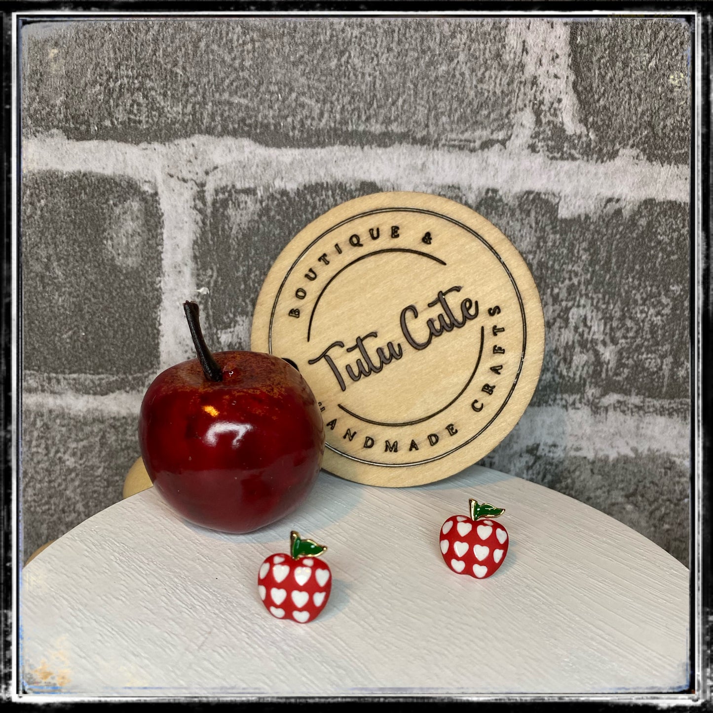 Teacher apple studs