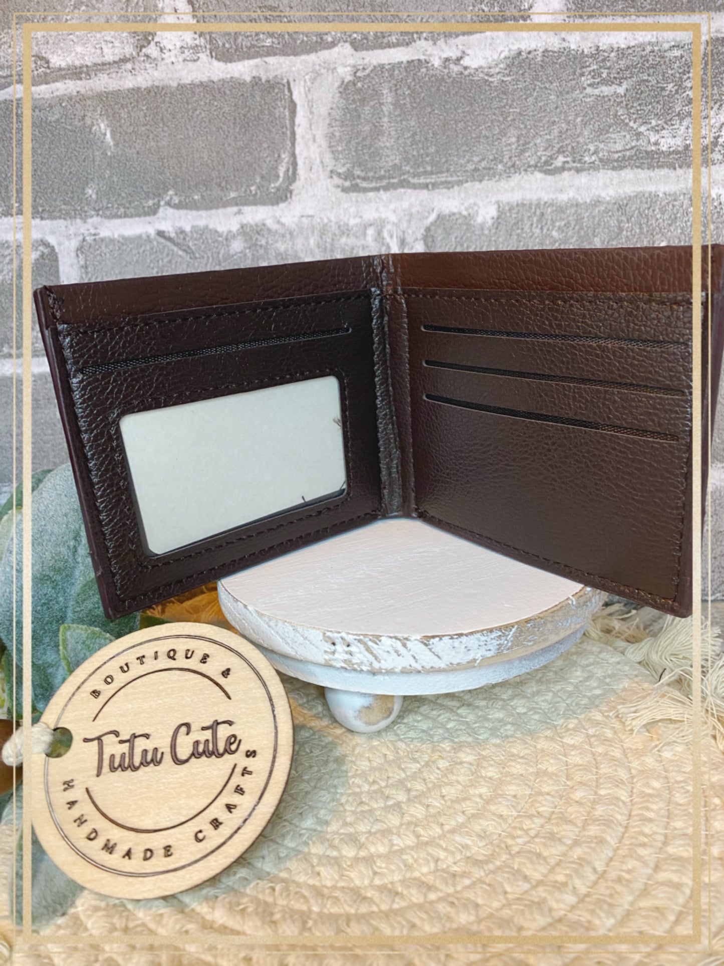 Be safe laser engraving wallet