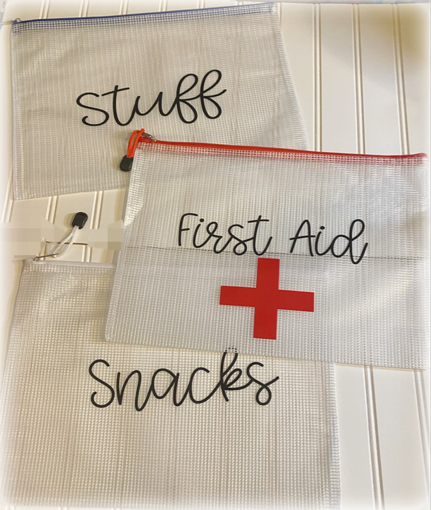 Clear zipper bags