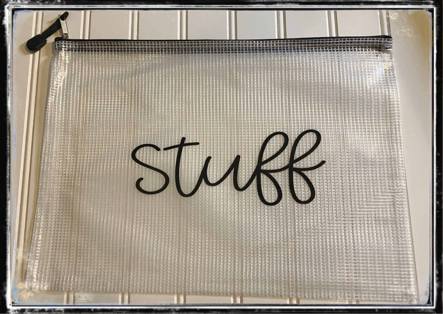 Clear zipper bags
