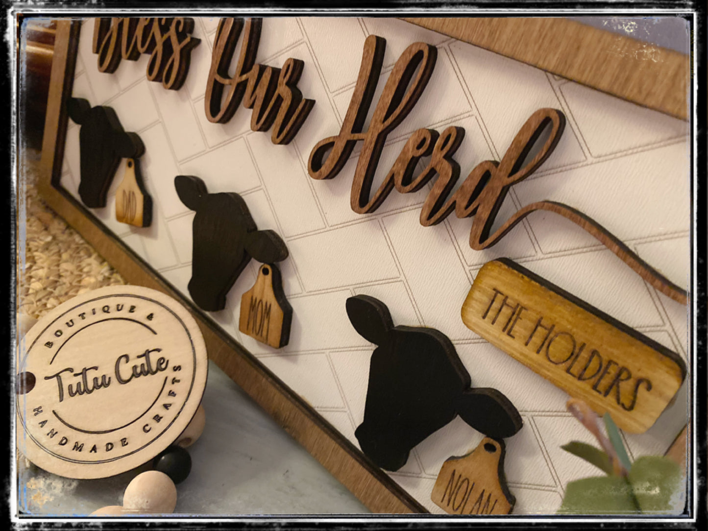 Bless our Herd Family Sign