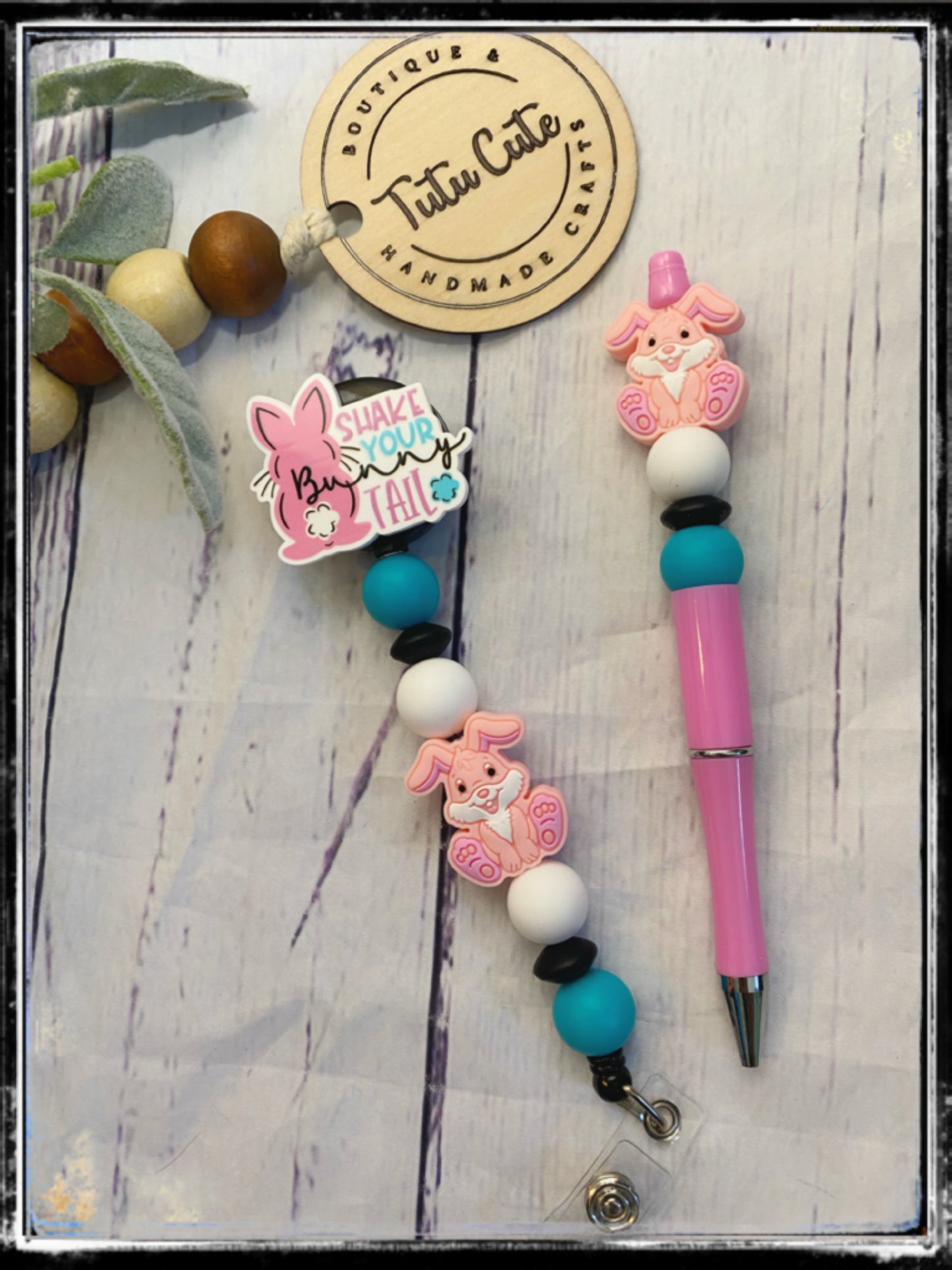Custom beaded pen or keychain (free shipping)