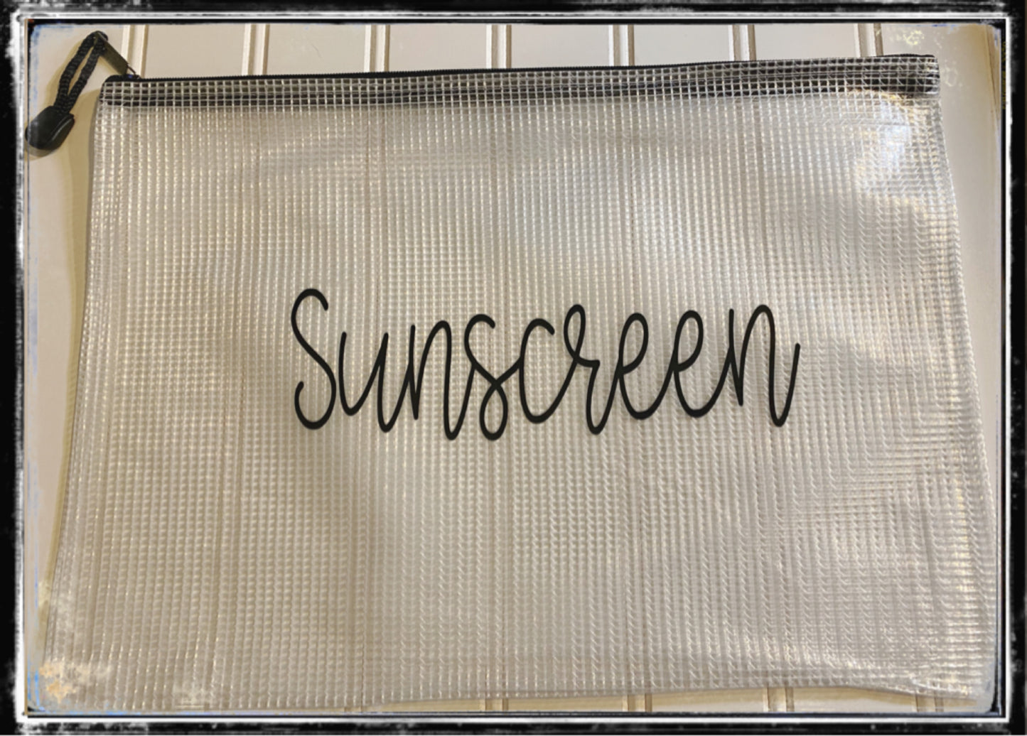 Clear zipper bags