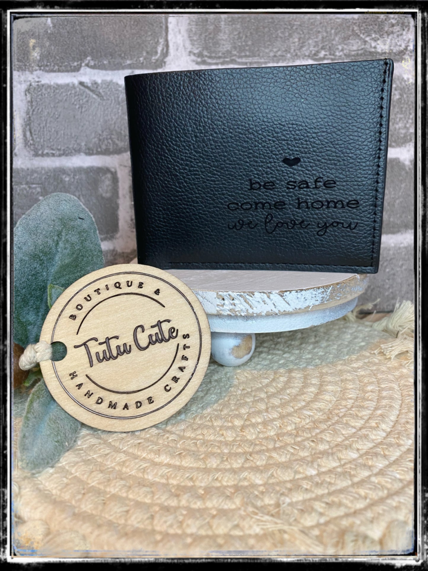 Be safe laser engraving wallet
