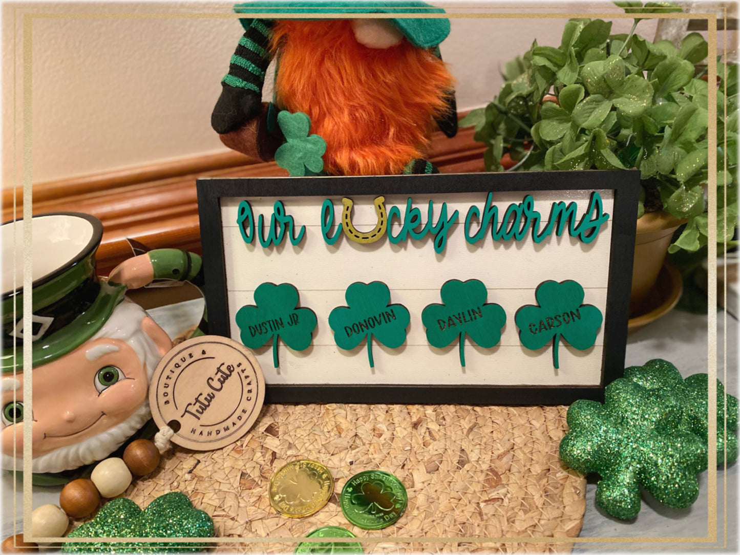 My lucky charms plaque