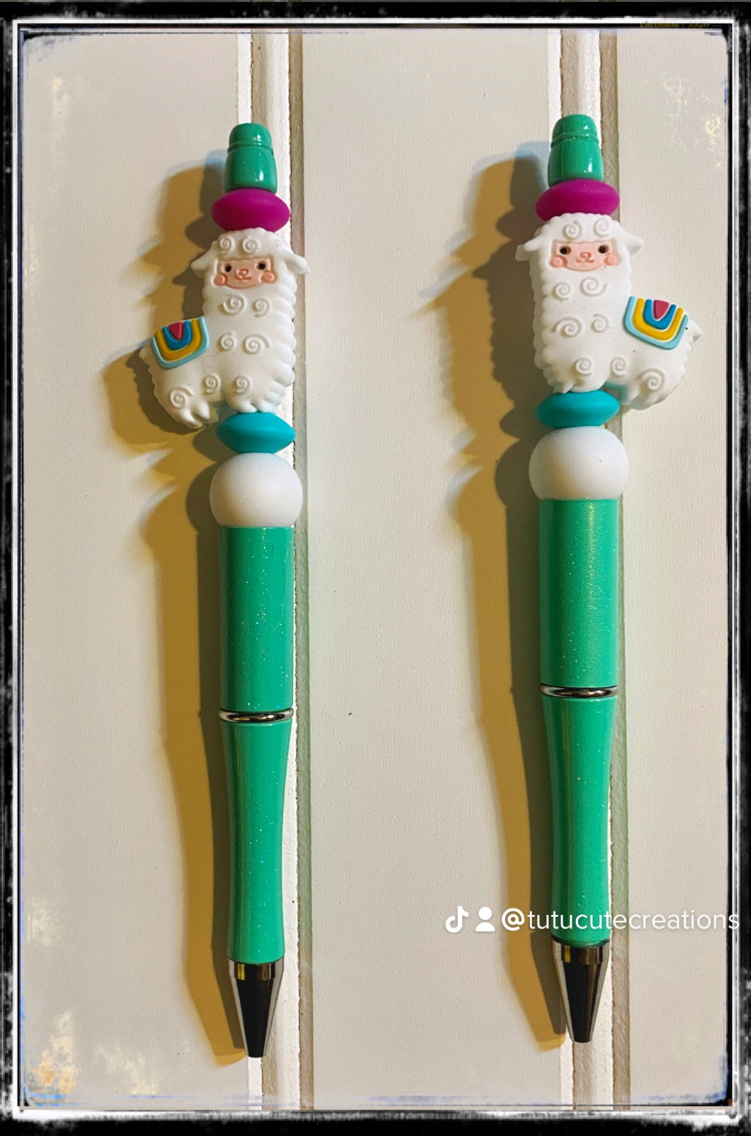 Custom beaded pen or keychain (free shipping)