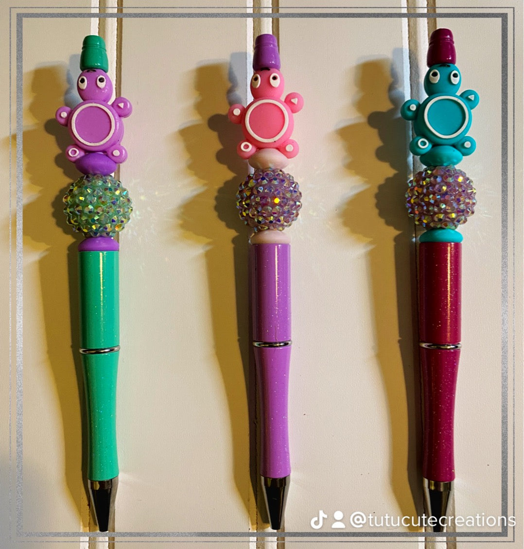 Custom beaded pen or keychain (free shipping)