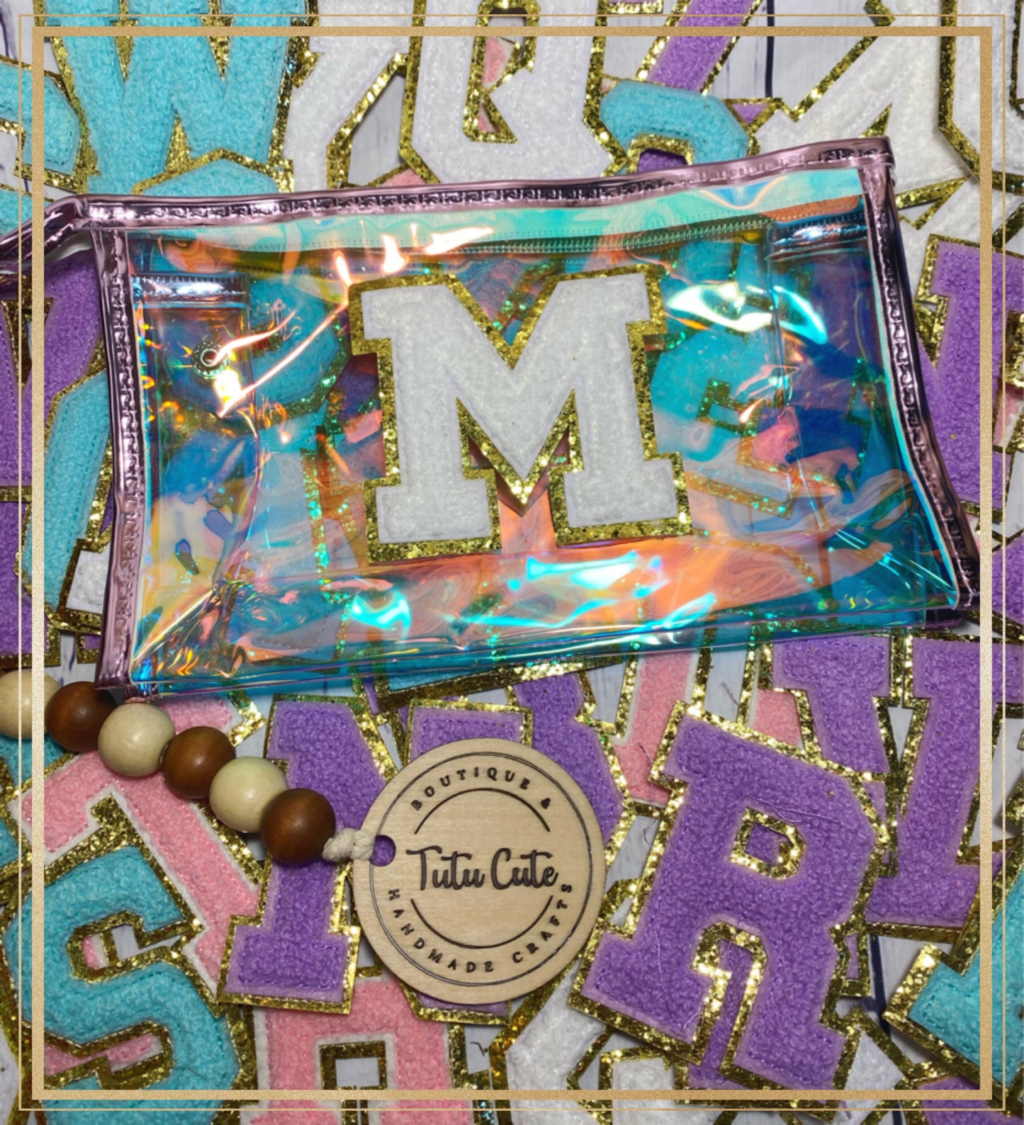 Chenille letter bags