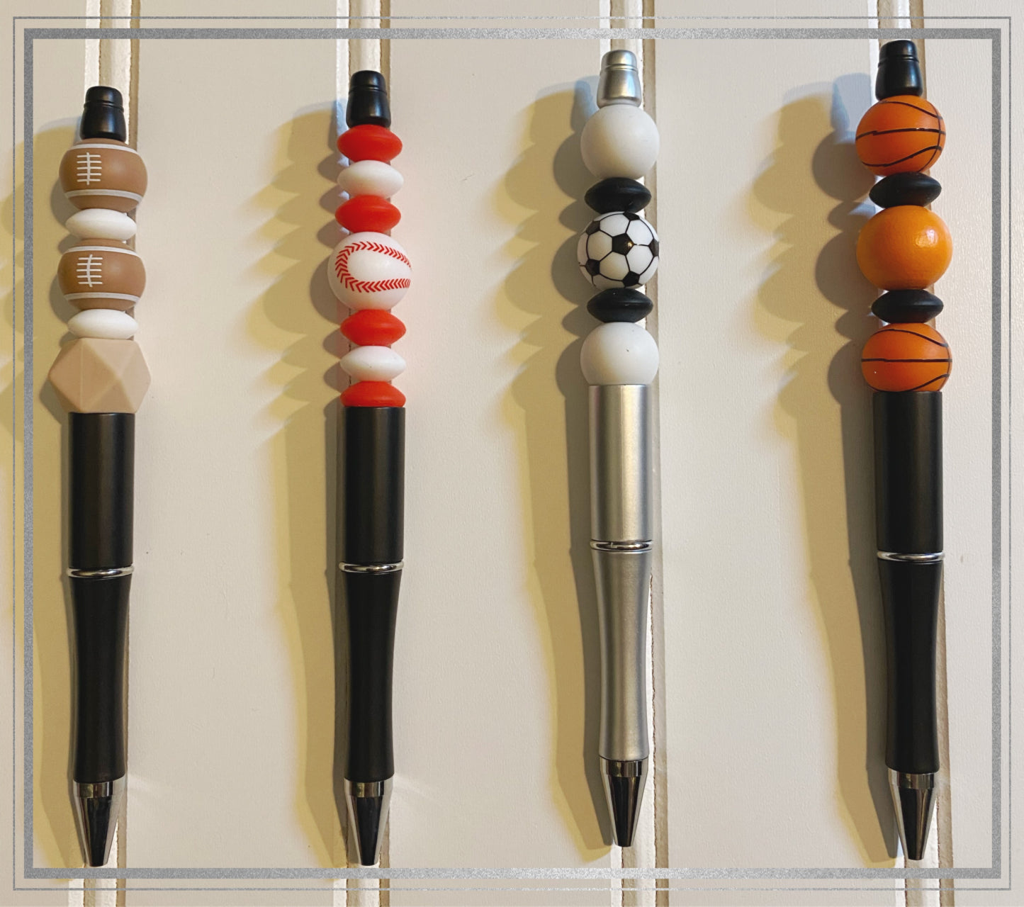 Custom beaded pen or keychain (free shipping)