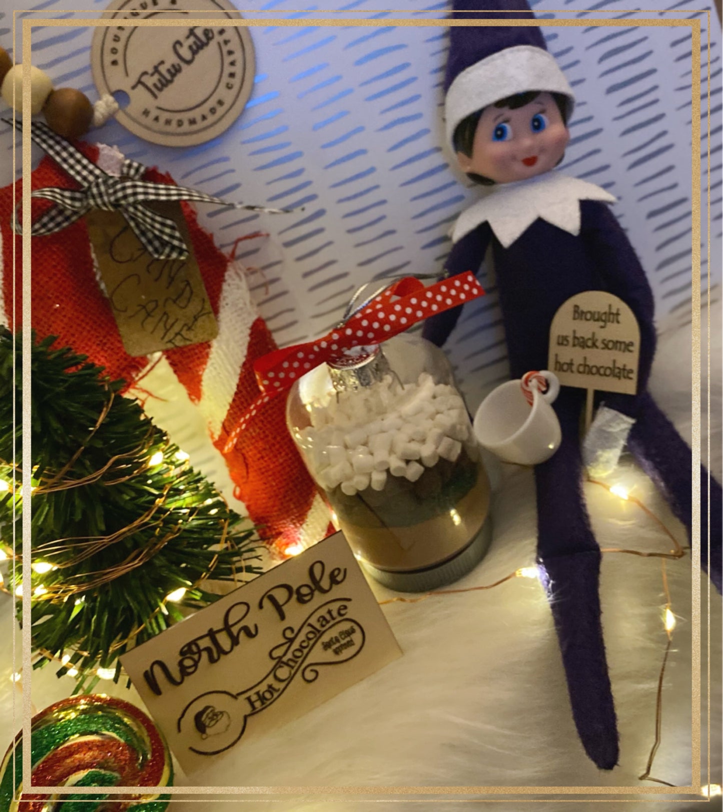 Elf Hot coco prop set (elf not included)
