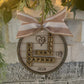 Scrabble name ornament