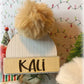 Custom engraved beanie hat ornaments