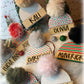 Custom engraved beanie hat ornaments