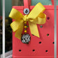 Custom monogrammed bow tag