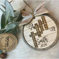 Scrabble name ornament