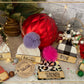 Custom engraved beanie hat ornaments